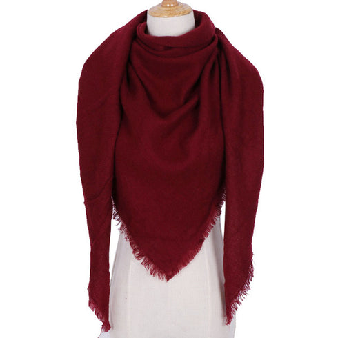 esign Women Triangles Scarf Long Scarves Shawl Autumn Winter - ROUTINE FASHION